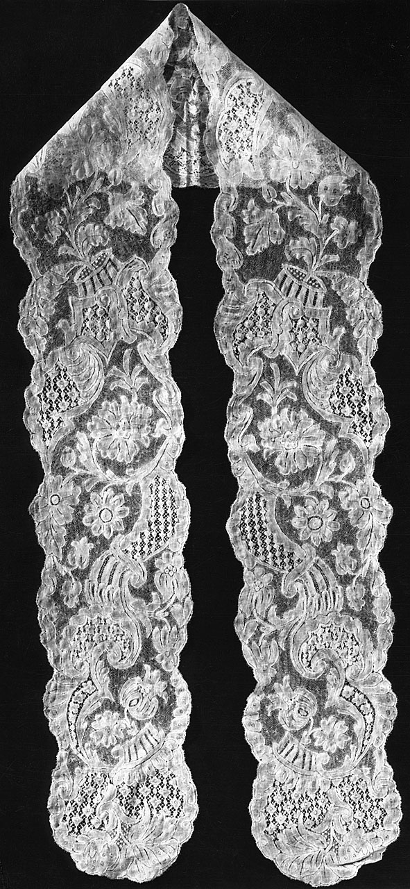 barba di cuffia, serie - manifattura di Malines (sec. XVIII)