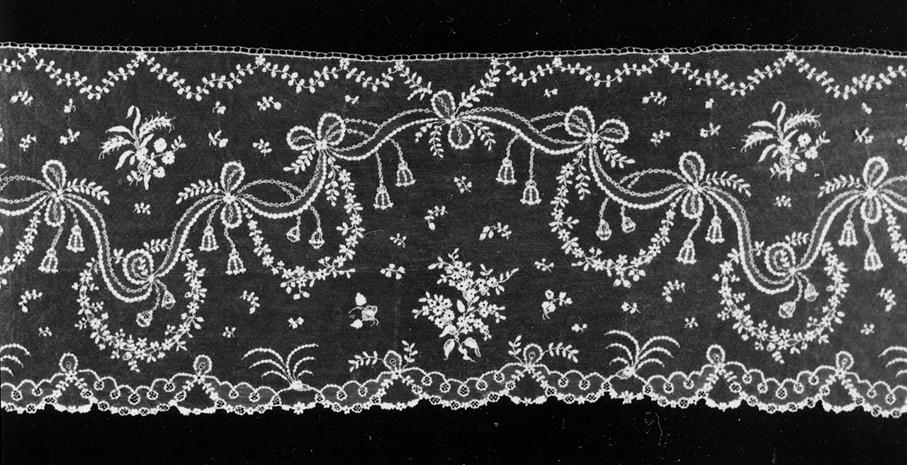 volant - manifattura di Argentan (sec. XIX)