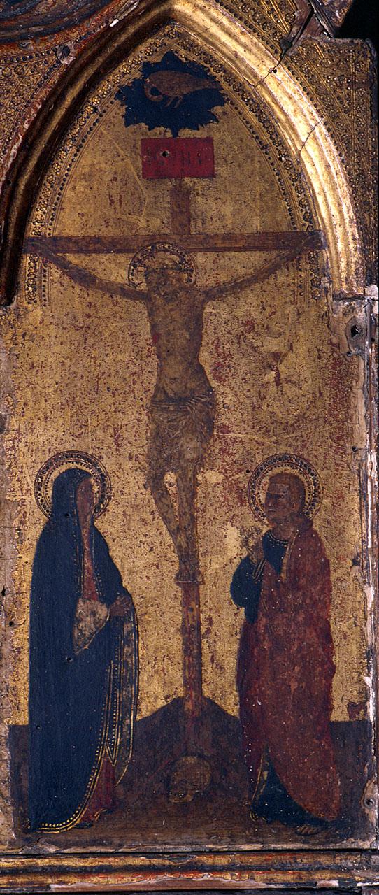 crocifissione di Cristo con la Madonna e San Giovanni evangelista (dipinto) di Giottino (?) (sec. XIV)