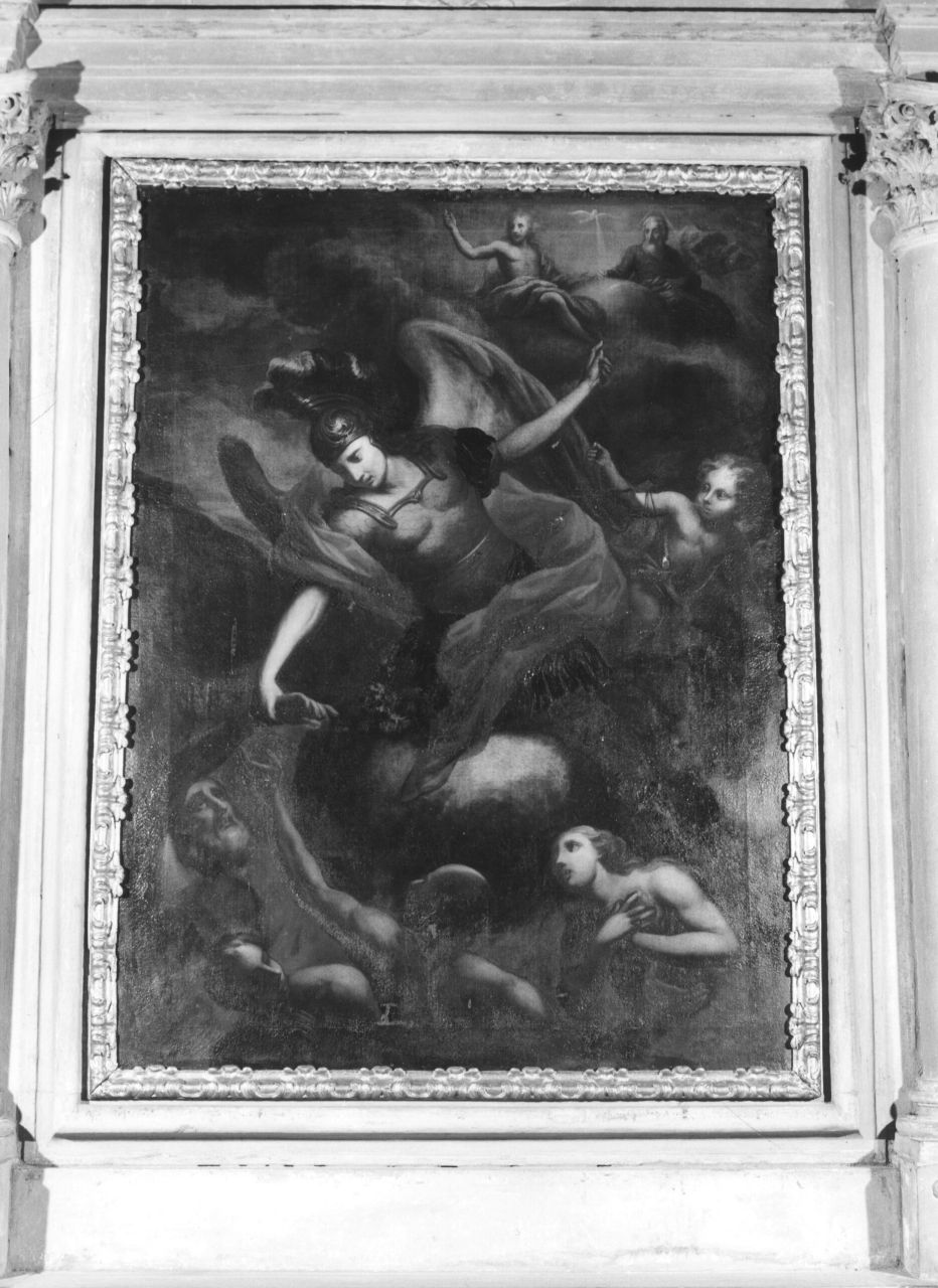 San Michele arcangelo conduce le anime in paradiso (dipinto) - ambito fiorentino (secc. XVII/ XVIII)