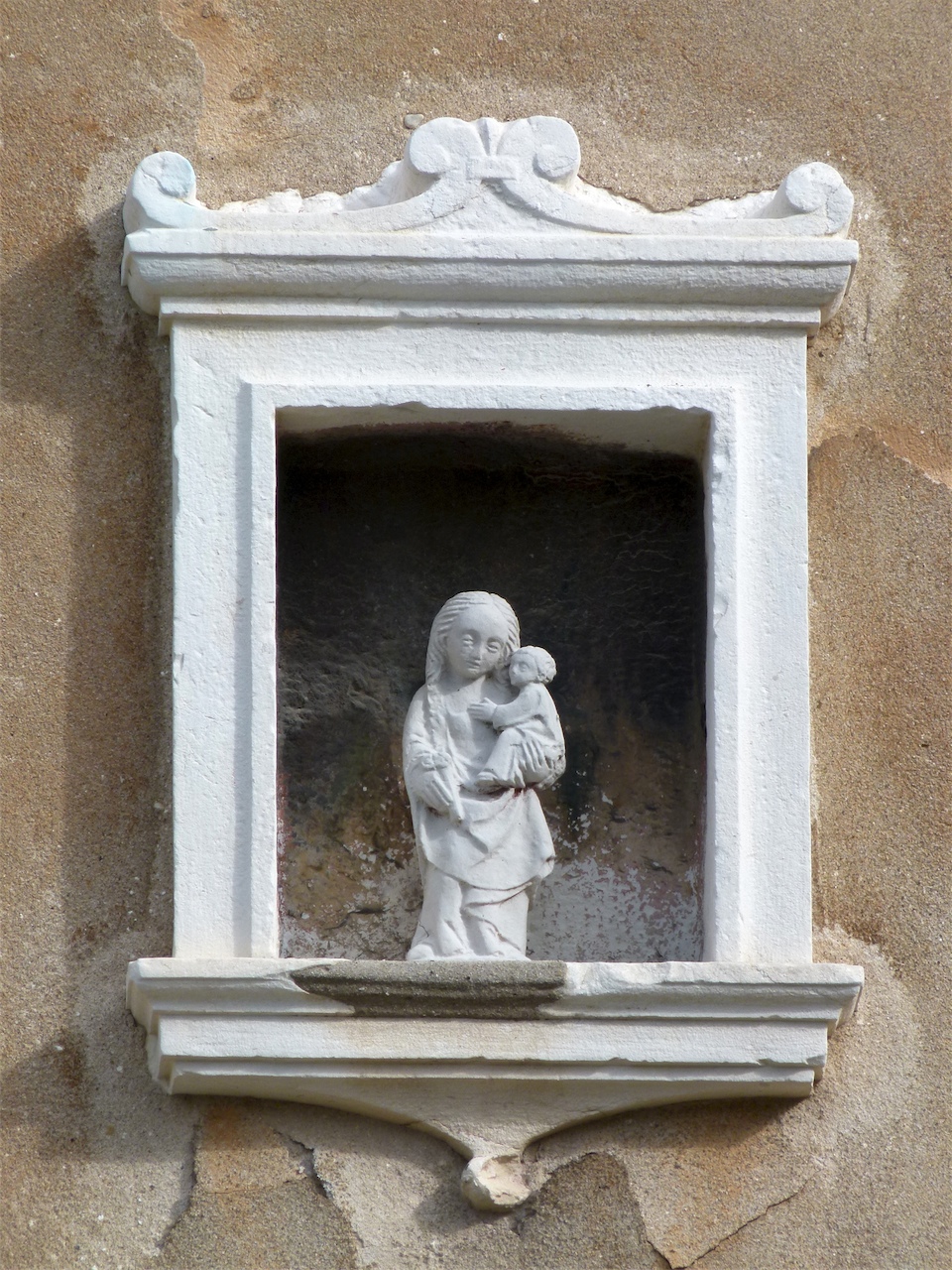 Madonna con Bambino (tabernacolo, opera isolata) - ambito veneziano (sec. XVI (?), secc. XIX-XX)