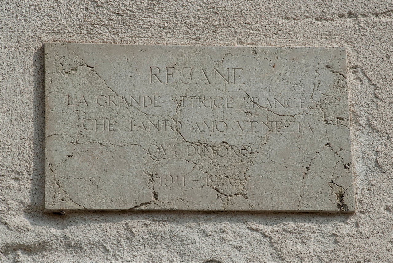 Réjane, Gabrielle - Charlotte (lapide commemorativa, opera isolata) - produzione veneziana (sec. XX)