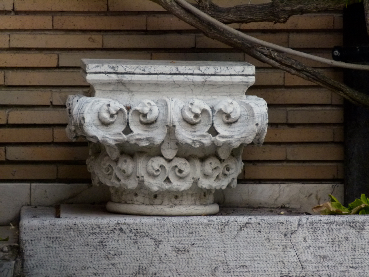 foglia d'acanto (capitello di colonna, opera isolata) - ambito veneziano (sec. XV)