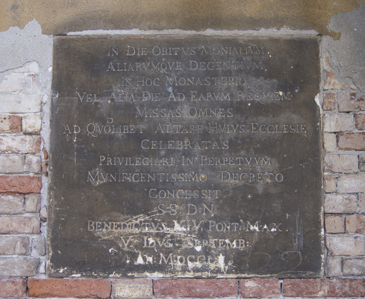 lapide, opera isolata - ambito veneziano (sec. XVIII)