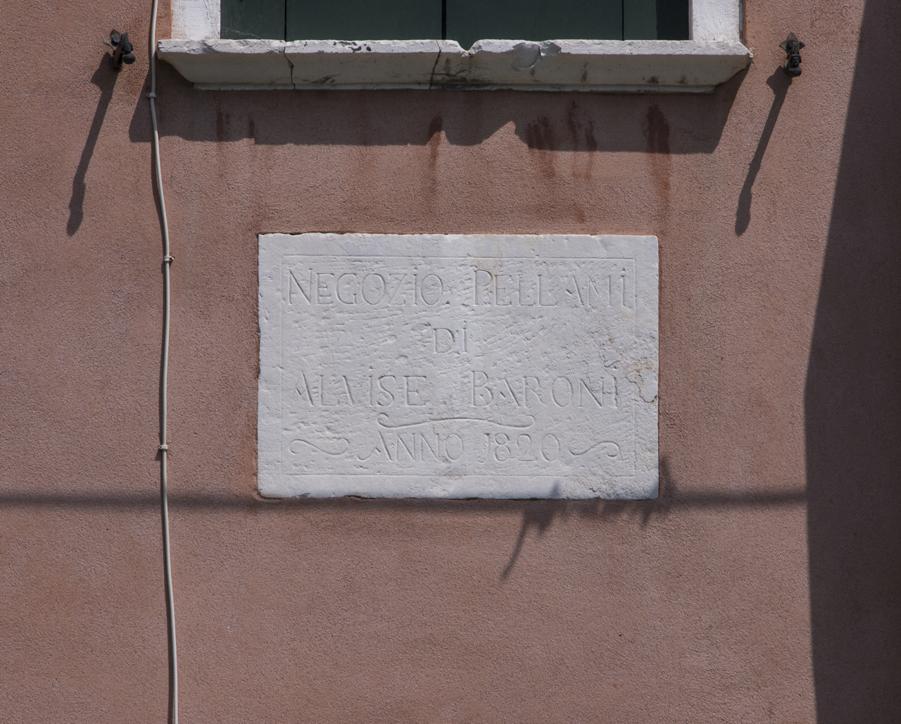 lapide, opera isolata - ambito veneziano (sec. XIX)