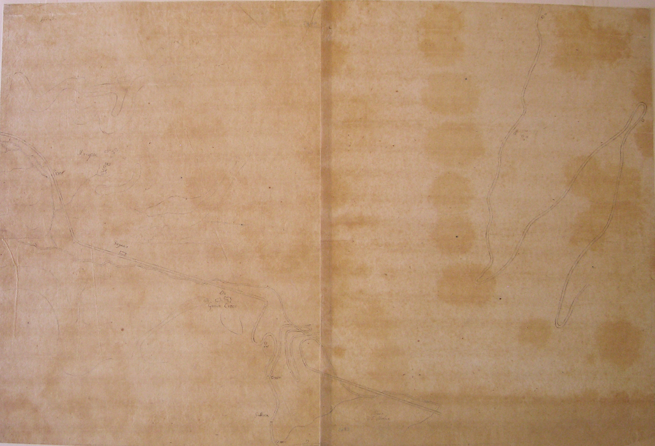 Rilievo del Passo del Moncenisio (disegno) di Cagnola Luigi (sec. XIX)