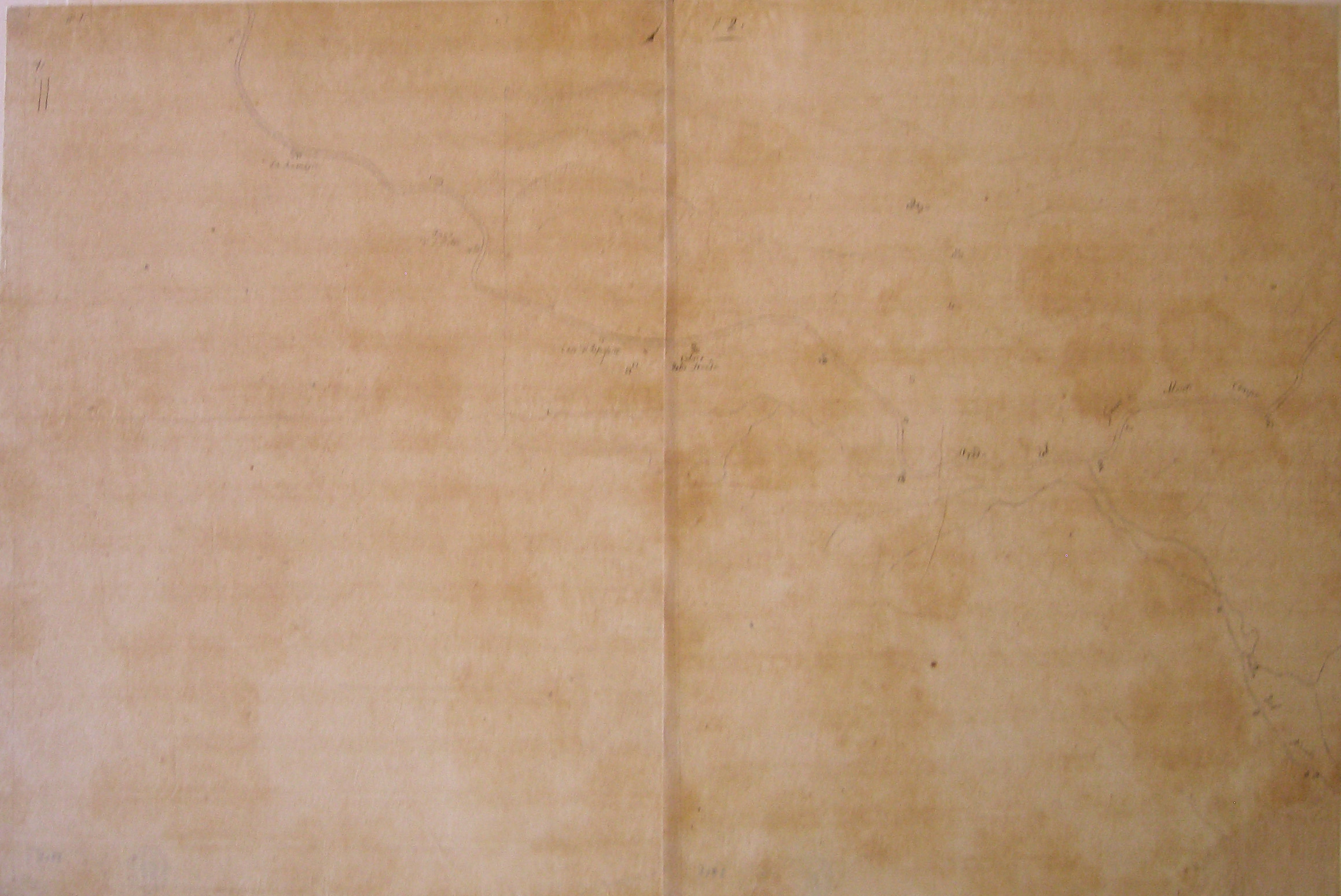 Rilievo del Passo del Moncenisio (disegno) di Cagnola Luigi (sec. XIX)