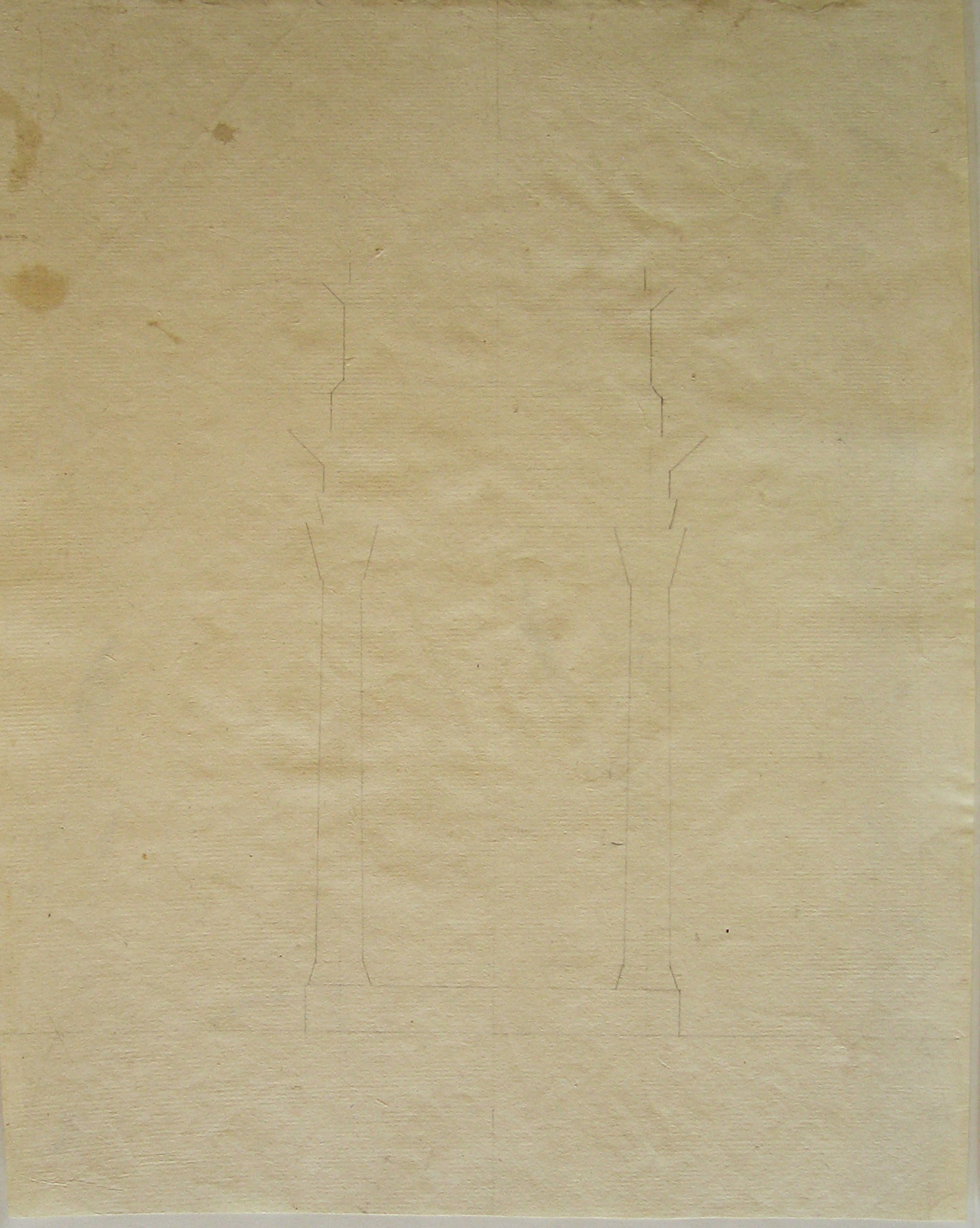 progetto architettonico: studio per un arco trionfale (disegno architettonico) di Cagnola Luigi (attribuito) (secc. XVIII/ XIX)