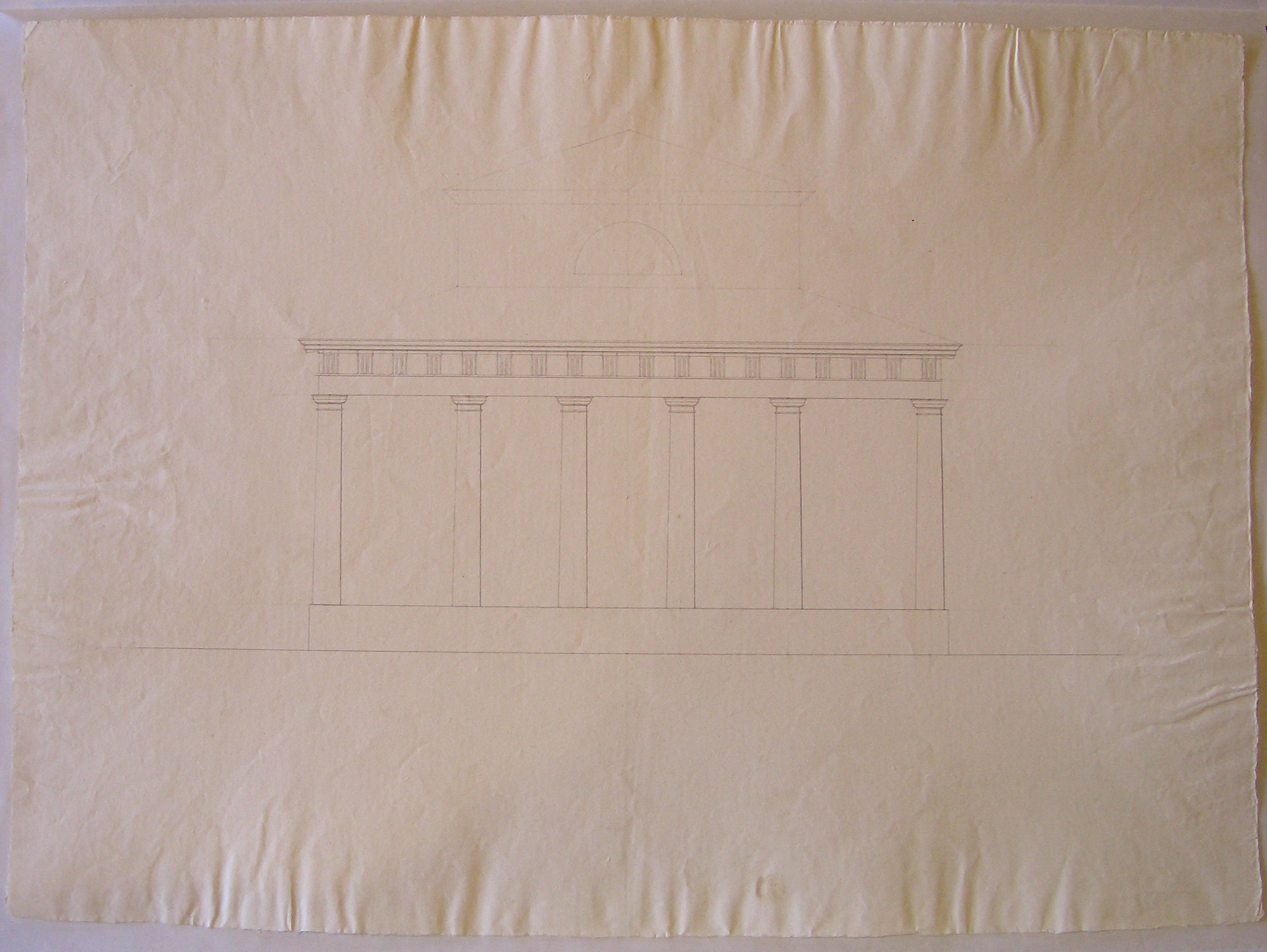 disegno architettonico, opera isolata di Cagnola Luigi (attribuito) (inizio sec. XIX)