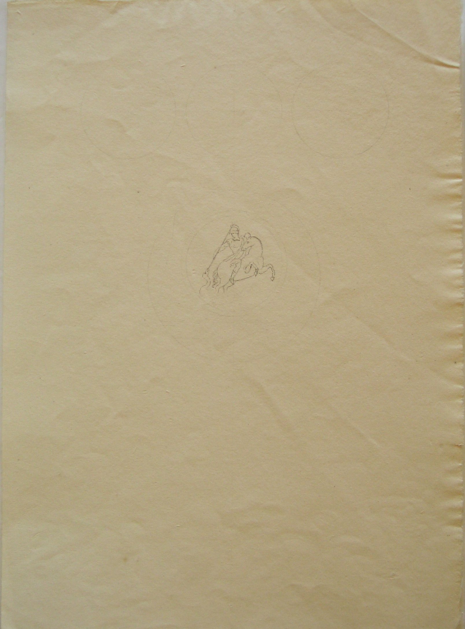 progetto architettonico: prospetto di piedistallo per un monumento (disegno architettonico) di Cagnola Luigi (attribuito) (secc. XVIII/ XIX)