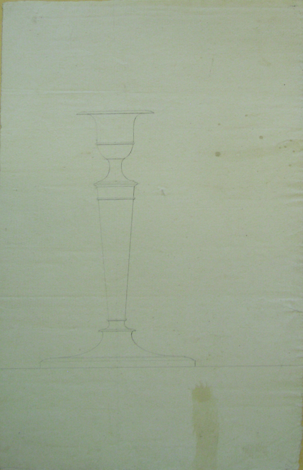 studio per un candeliere (disegno architettonico) di Cagnola Luigi (attribuito) (secc. XVIII/ XIX)
