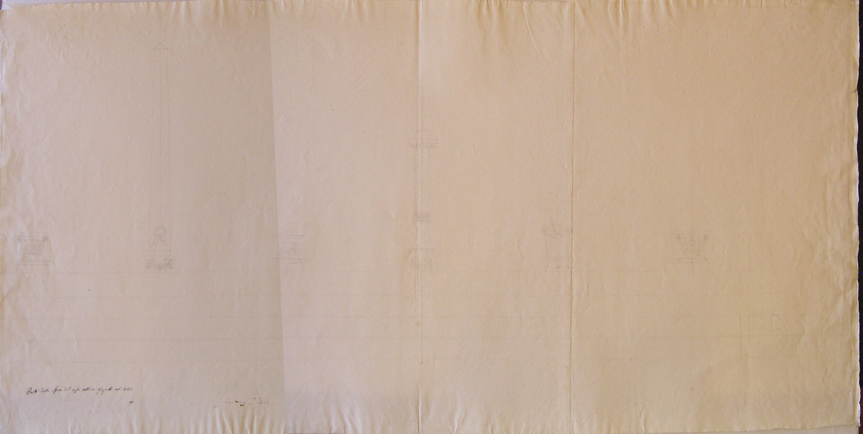 Progetto architettonico: Villa "La Rotonda" a Inverigo - Pianta della pavimentazione della cappella (disegno architettonico, opera isolata) di Cagnola Luigi (attribuito) (sec. XIX)