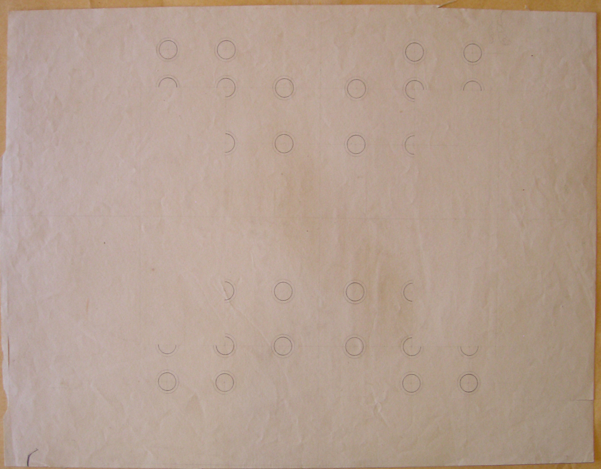 Milano. Progetto per un arco provvisorio a Porta Orientale. Studio per la pianta (prima variante) recto/verso (disegno architettonico, opera isolata) di Cagnola Luigi (attribuito) (secondo quarto sec. XIX)