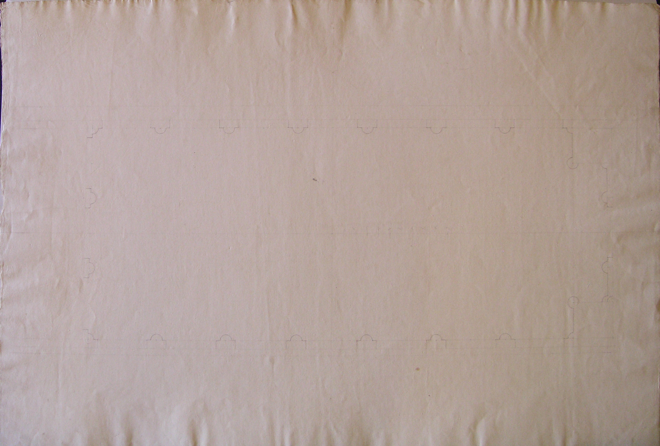 Progetto per il Casino dei Nobili (Milano): pianta del salone (disegno architettonico, opera isolata) di Cagnola Luigi (sec. XIX)