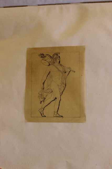 Progetto per l'Arco della Pace (Milano): Marte (disegno, opera isolata) di Cagnola Luigi (sec. XIX)