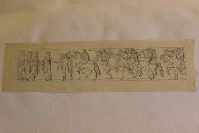 Progetto per l'Arco della Pace (Milano): l'Occupazione di Lione (disegno, opera isolata) di Cagnola Luigi (sec. XIX)