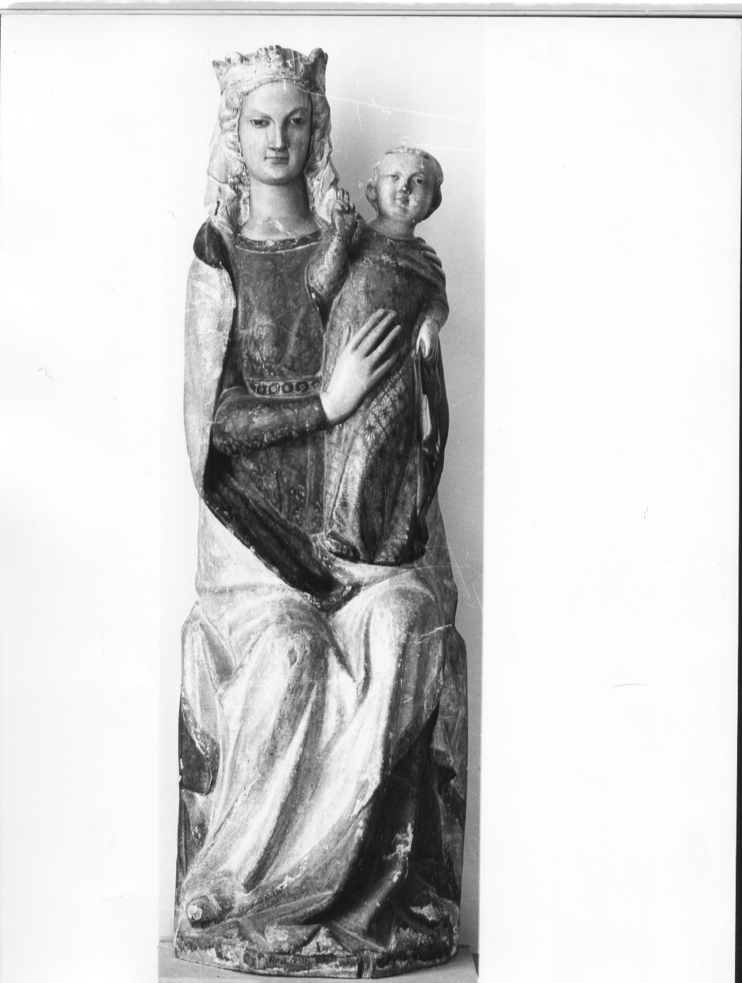 Madonna con Bambino (scultura) di Maestro della Madonna di San Silvestro (attribuito) (sec. XIV)