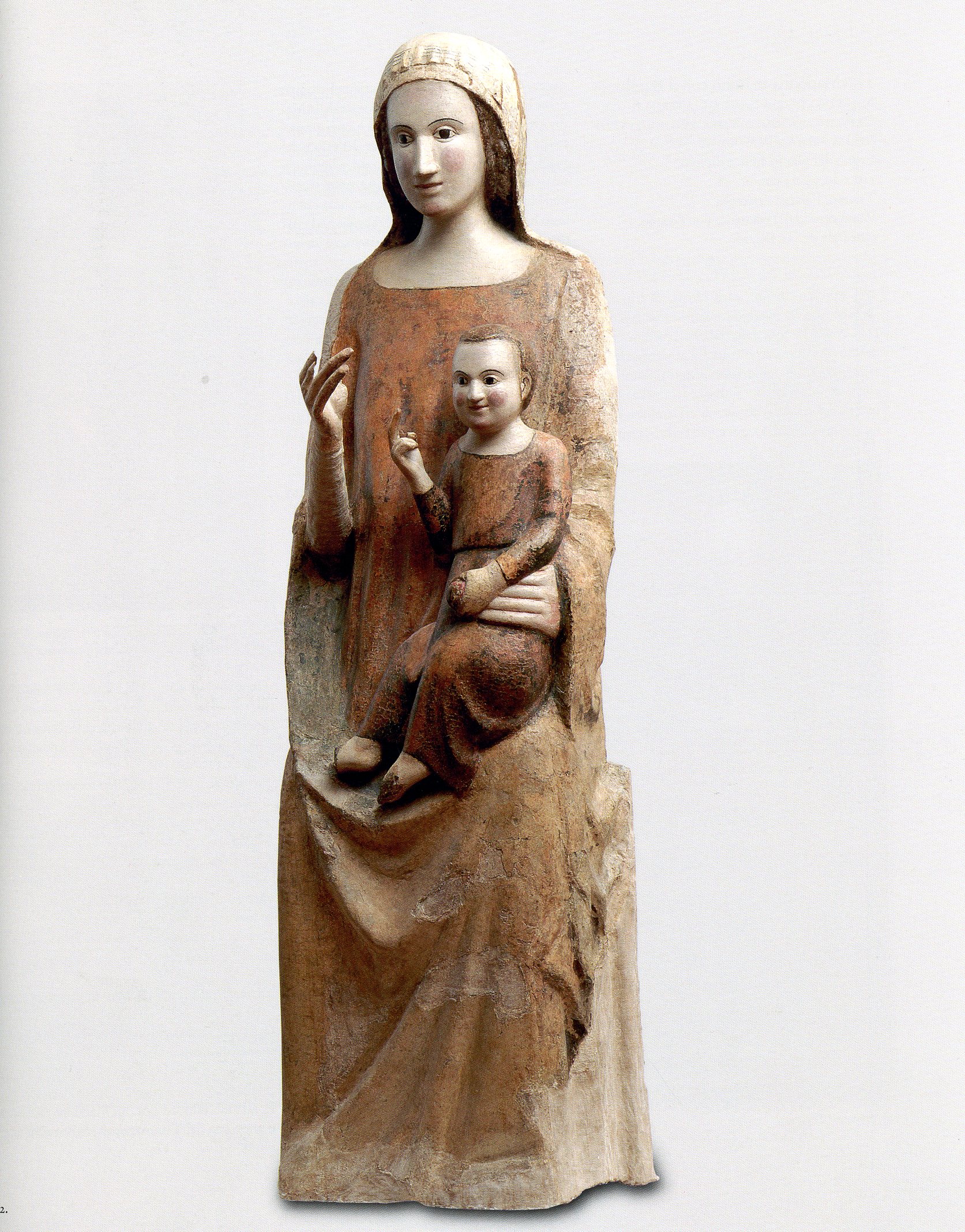Madonna in trono con il Bambino, Madonna con Bambino (scultura) - ambito Italia centrale (inizio sec. XIV)