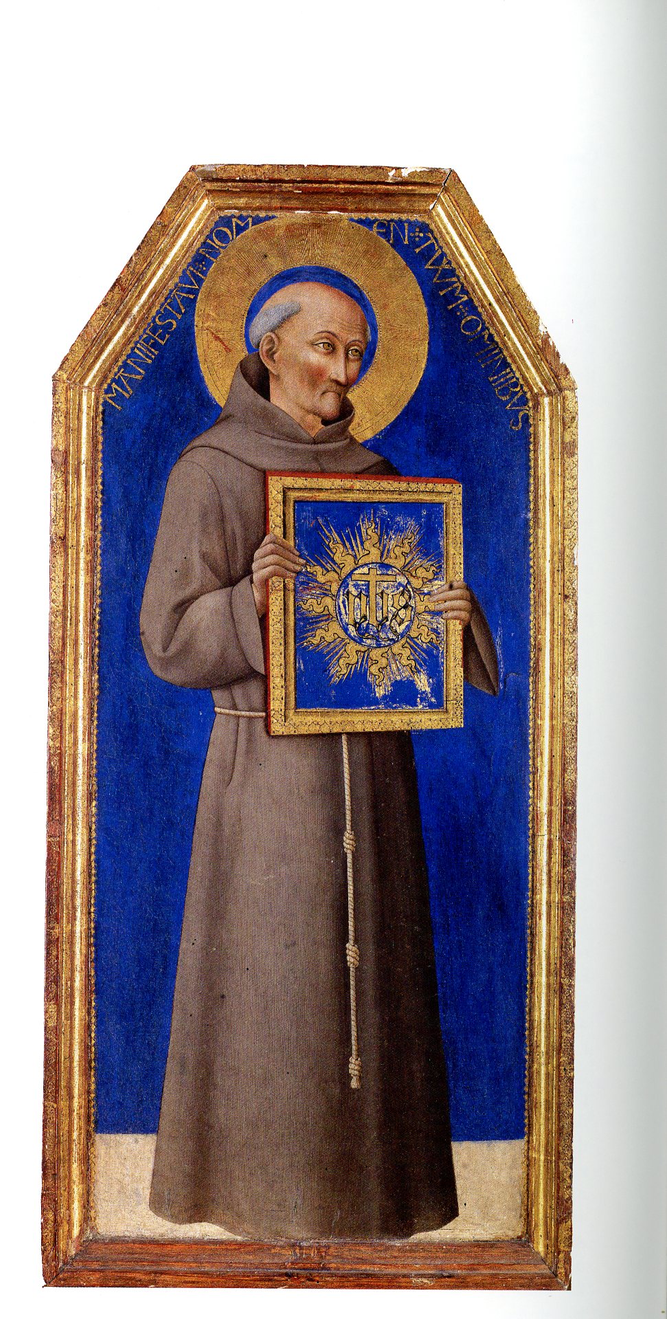San Bernardino da Siena, San Bernardino da Siena (dipinto, opera isolata) di Sano di Pietro (attribuito) (seconda metà sec. XV)