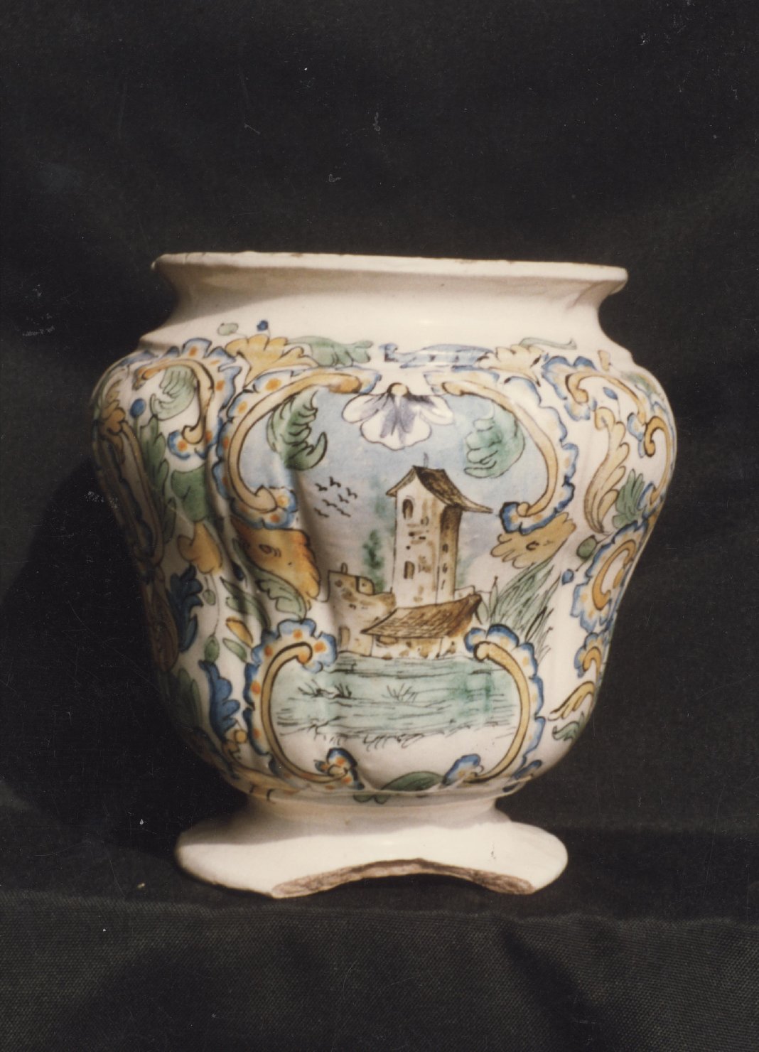 vaso, coppia - manifattura napoletana (seconda meta' sec. XIX)