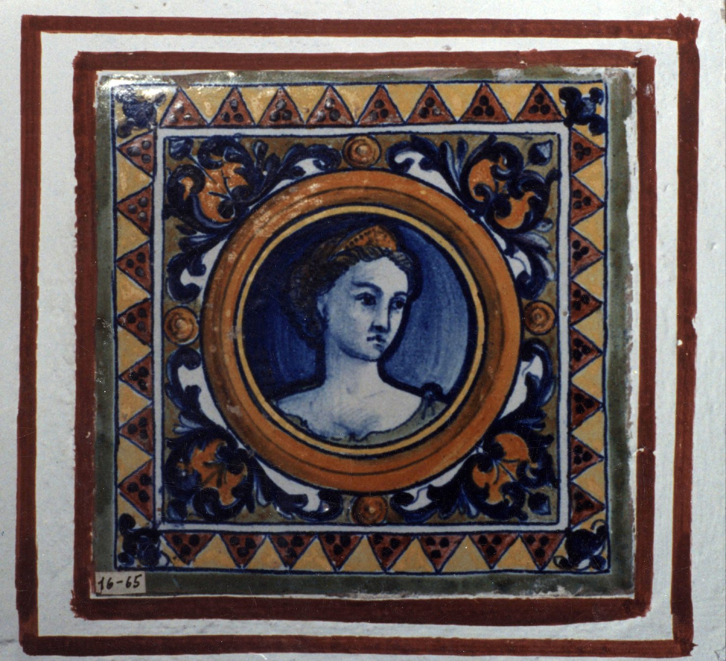 mattonella - manifattura umbra (sec. XX)