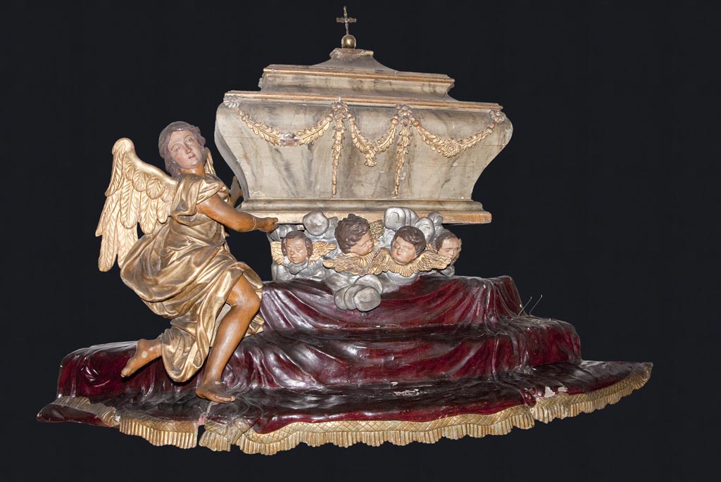 angeli e cherubini con sarcofago (apparato per le quarantore, opera isolata) di Chiesa Antonio (fine sec. XVIII)