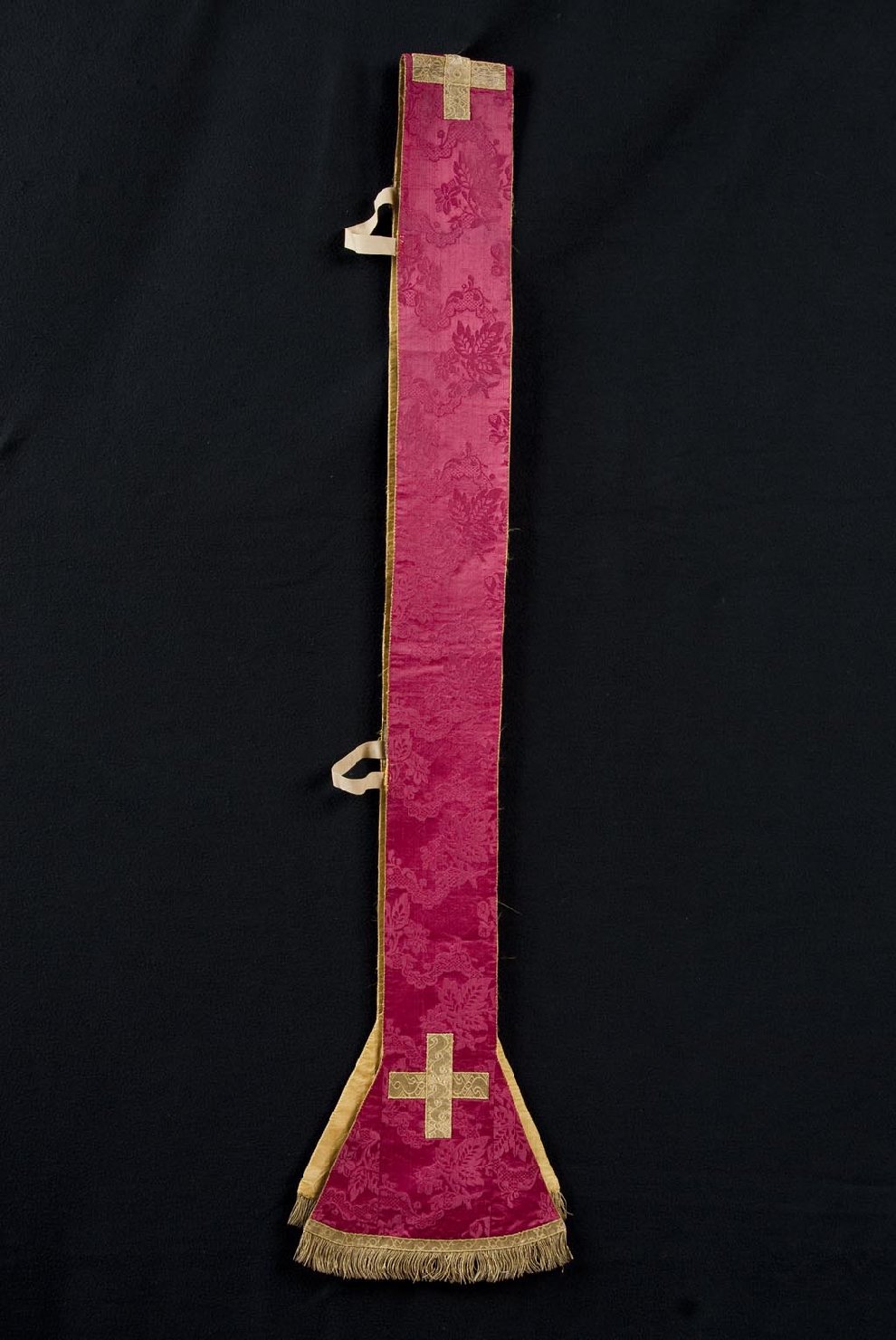 motivi decorativi floreali (stola, elemento d'insieme) - manifattura veneta (meta' sec. XIX)