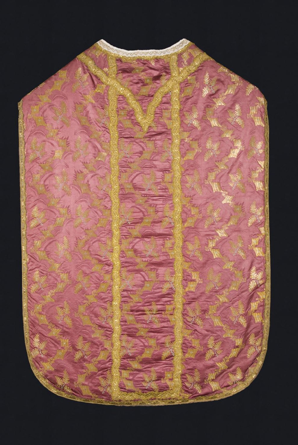 motivi decorativi vegetali e geometrici (pianeta, elemento d'insieme) - manifattura veneziana (inizio sec. XVIII)