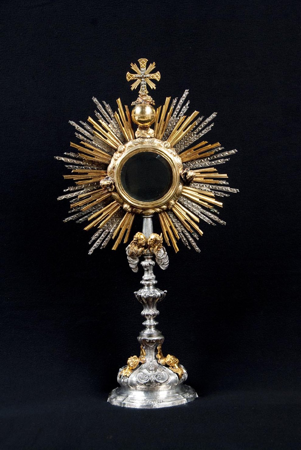 cherubini (ostensorio, opera isolata) - bottega veneziana (terzo quarto sec. XVIII)
