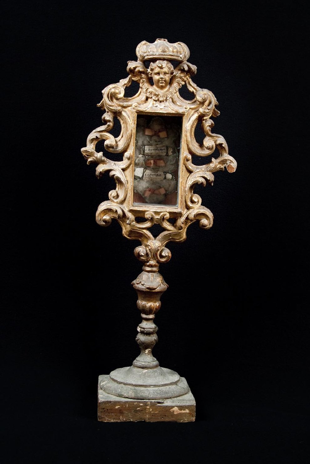 cherubino (reliquiario-ostensorio, coppia) - bottega veneziana (prima meta' sec. XVIII)