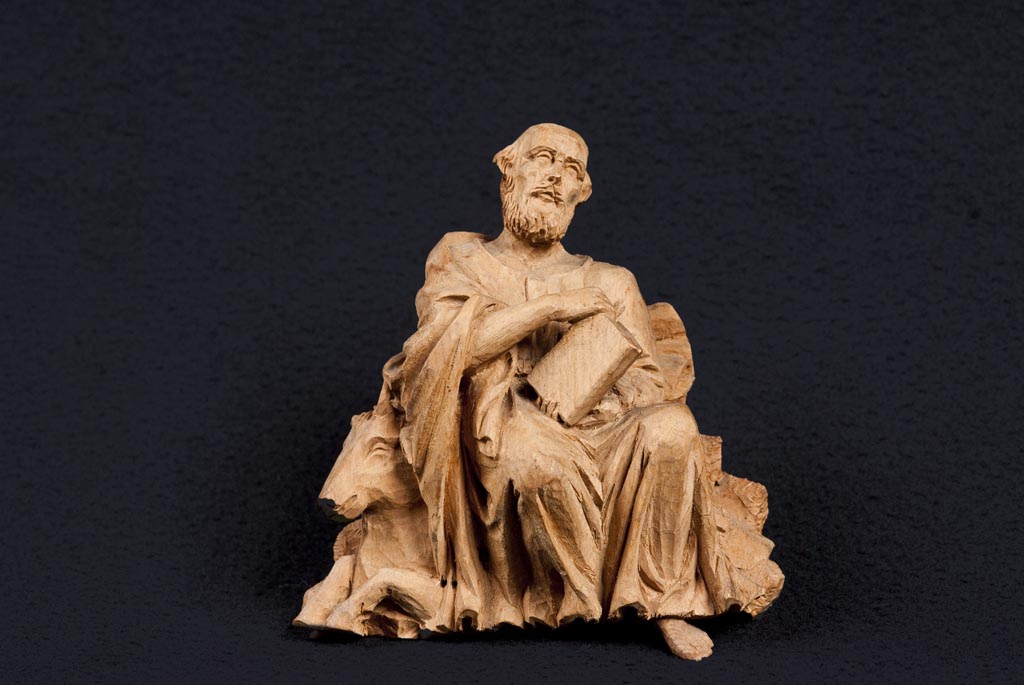 San Luca evangelista (scultura, elemento d'insieme) di Vianelli Giuseppe Maria (meta' sec. XIX)