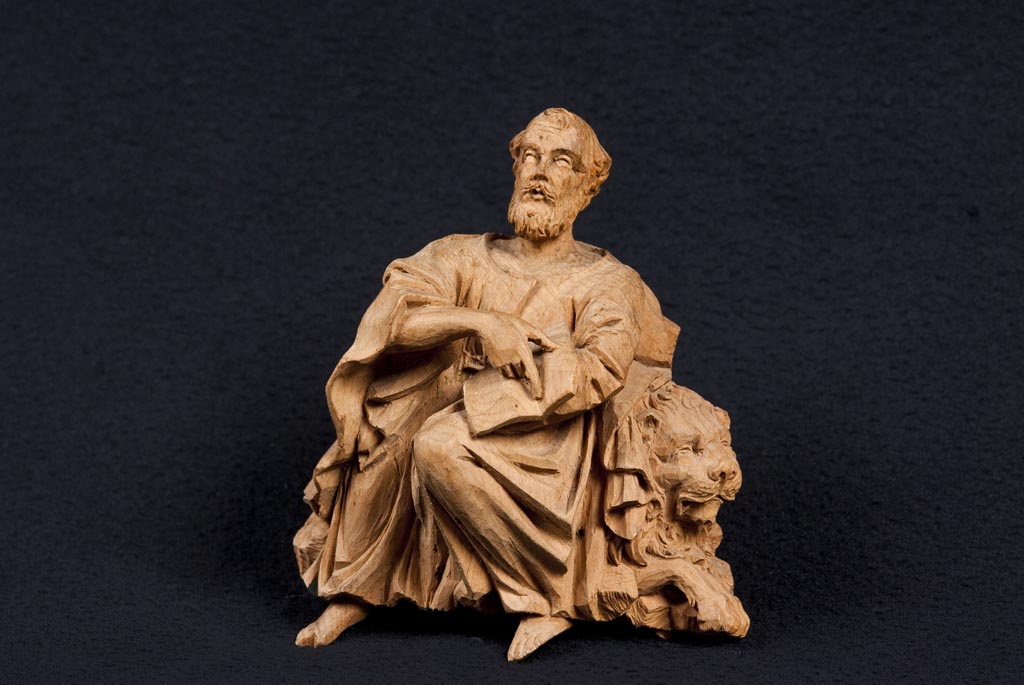 San Marco evangelista (scultura, elemento d'insieme) di Vianelli Giuseppe Maria (meta' sec. XIX)