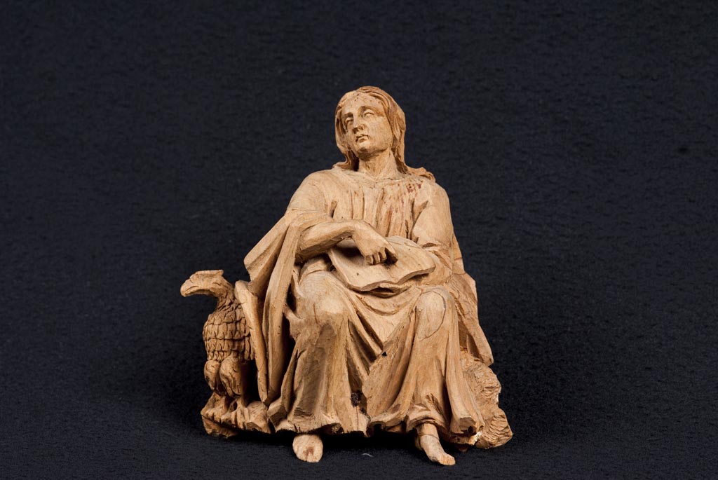 San Giovanni evangelista (scultura, elemento d'insieme) di Vianelli Giuseppe Maria (meta' sec. XIX)