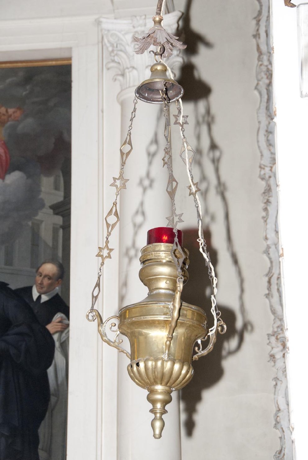 lampada pensile, serie - bottega veneta (prima meta' sec. XIX)