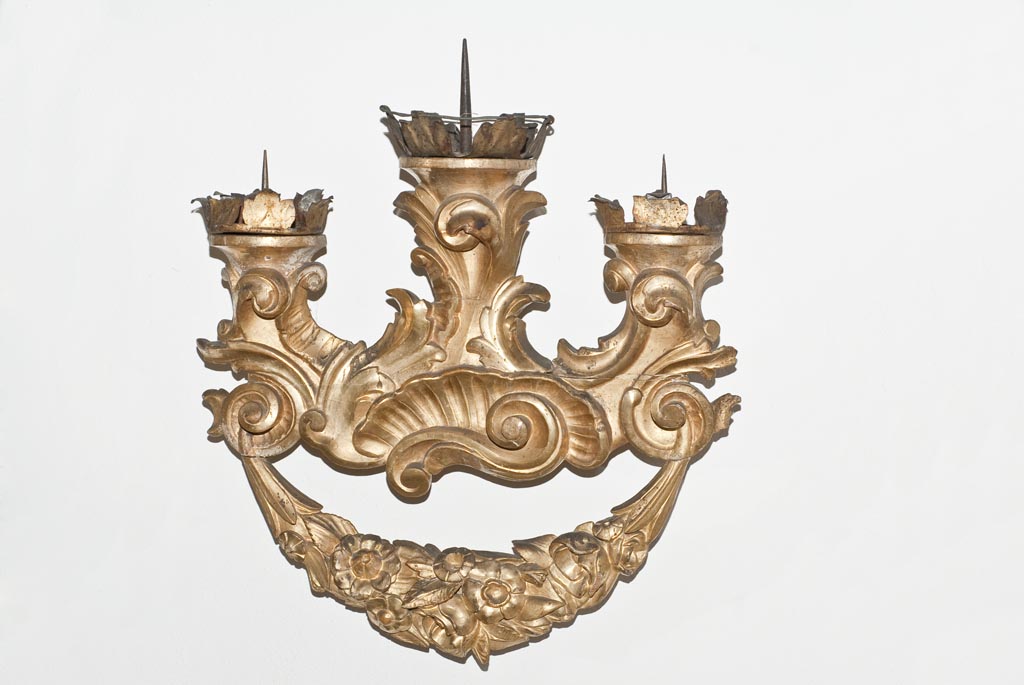 motivi decorativi floreali (candelabro, coppia) - bottega veneta (ultimo quarto sec. XVIII)