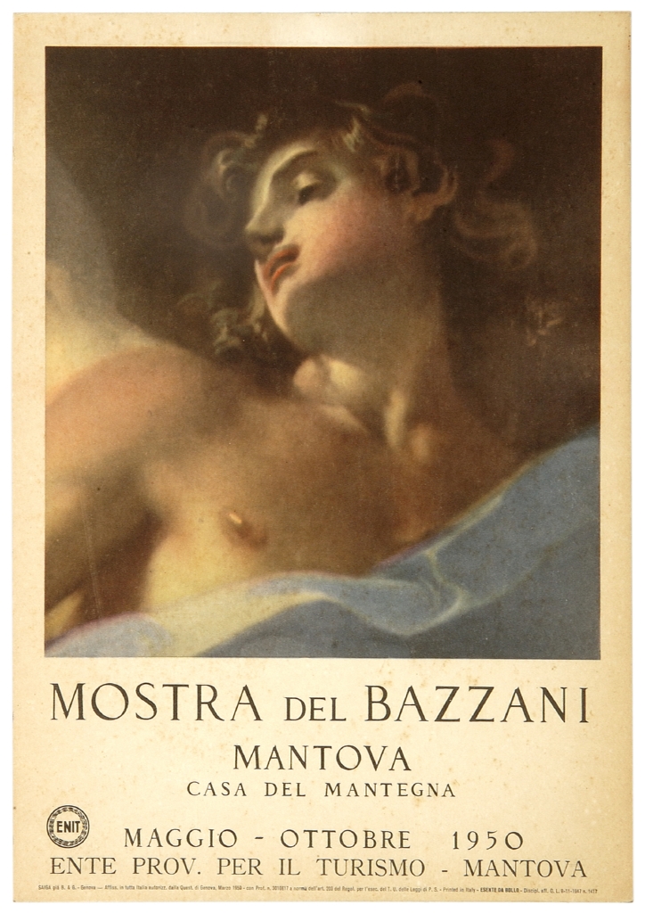 particolare della Visione di San Tommaso d'Aquino di Giuseppe Bazzani (locandina) - ambito genovese (sec. XX)