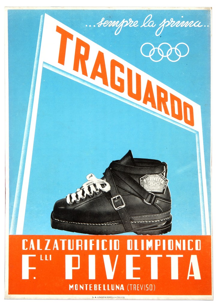 scarpone e traguardo (locandina) - ambito veneto (secondo quarto sec. XX)