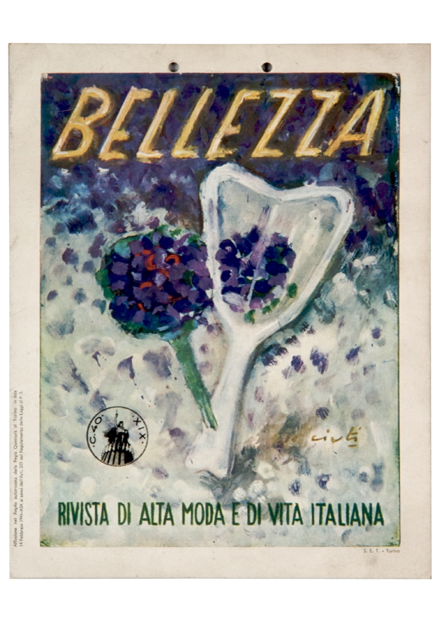 fiore e specchio che lo riflette (locandina) di Ciuti Enrico (sec. XX)