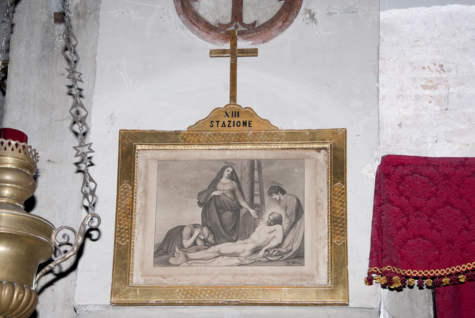 Stazione XIII: Gesù deposto dalla croce, Stazione della Via Crucis (stampa) di Sabatelli Luigi, Pera Giuseppe, Eredi Benedetto (prima meta' XIX)