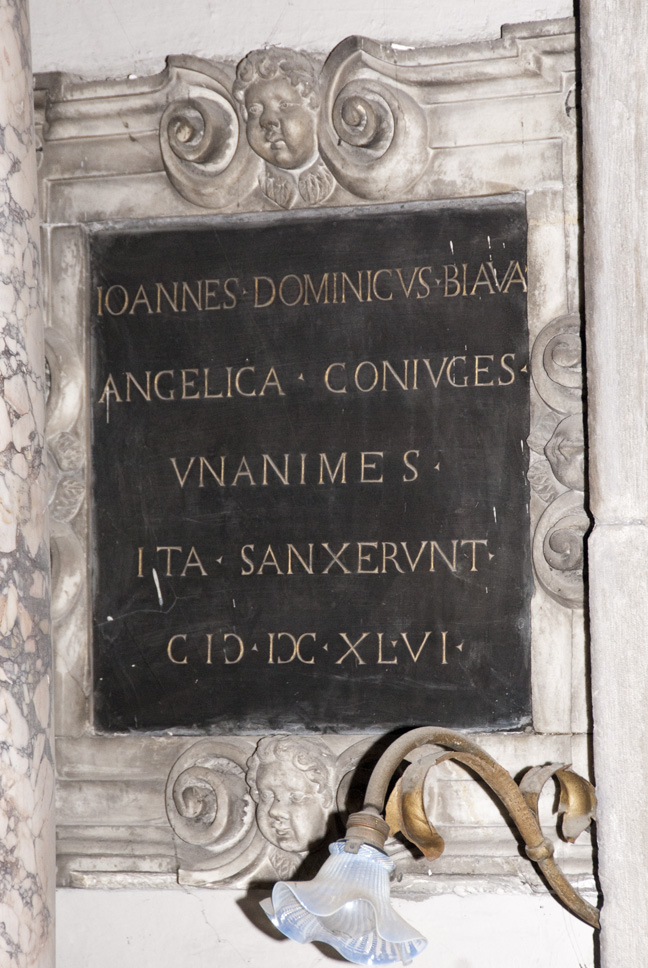 lapide commemorativa, opera isolata - ambito veneto (meta' XVII)