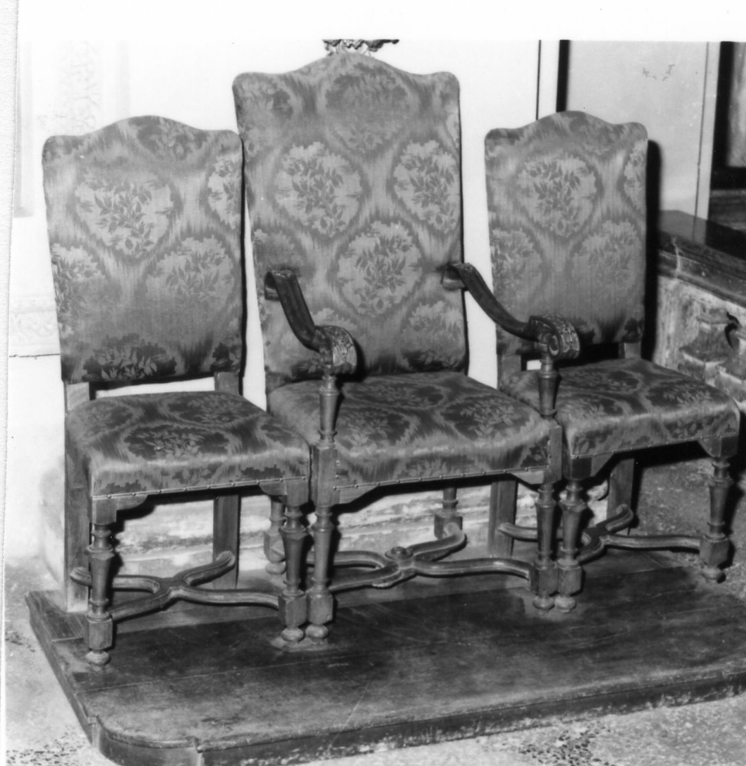 sedile, serie - bottega emiliana (inizio sec. XVIII)