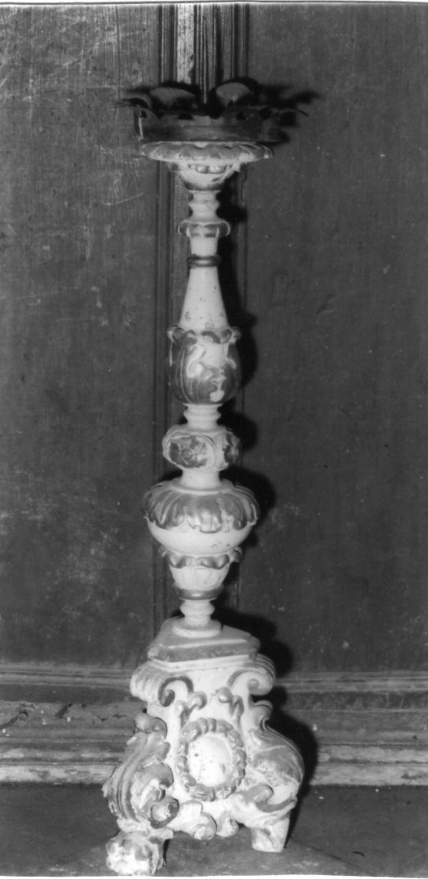 candeliere, serie - bottega emiliana (seconda meta' sec. XVII)