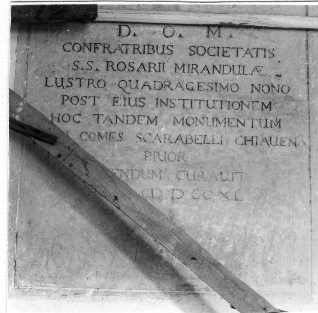 lapide - bottega modenese (sec. XVIII)