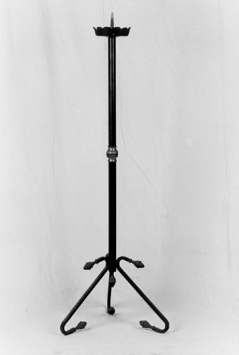 candelabro funebre, serie - manifattura emiliana (primo quarto sec. XX)