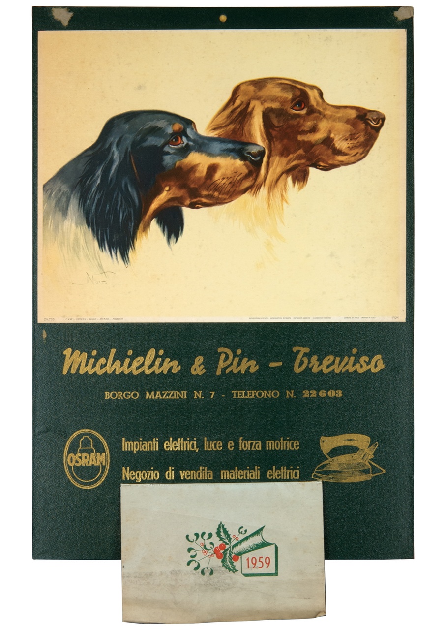 due teste di cane (calendario) - ambito italiano (sec. XX)