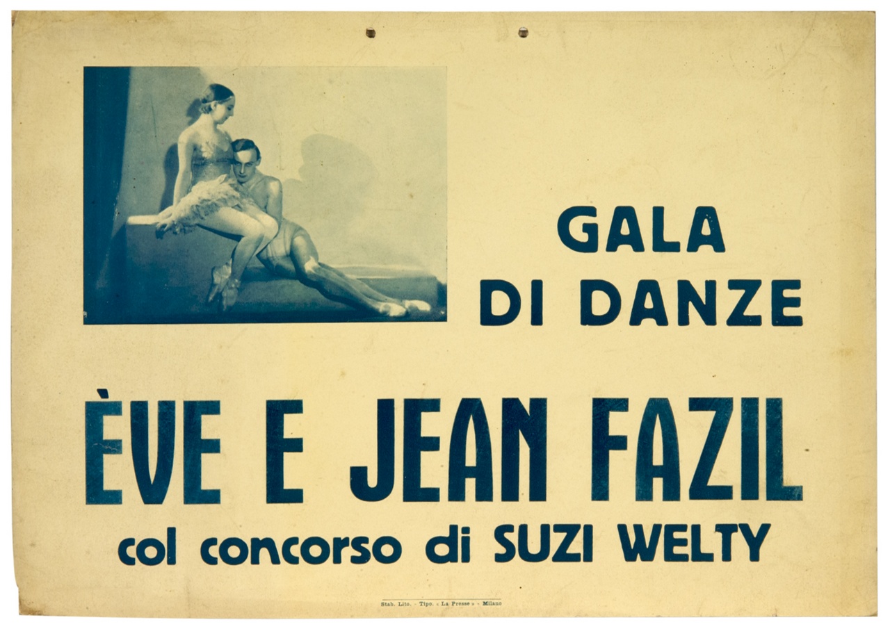 ritratto di Eve e Jean Fazil (locandina) - ambito italiano (sec. XX)