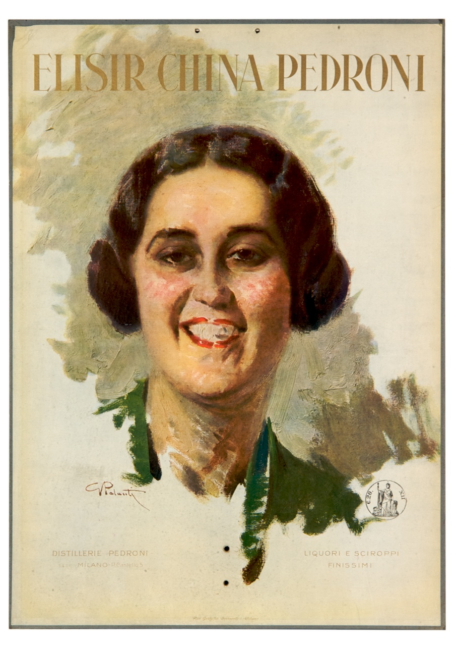 Ritratto di donna con camicia verde (locandina) di Palanti Giuseppe (sec. XX)