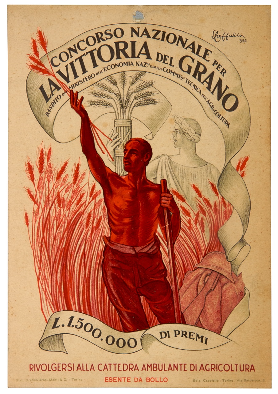 allegoria della Vittoria del Grano (locandina) di Cappiello Leonetto (sec. XX)