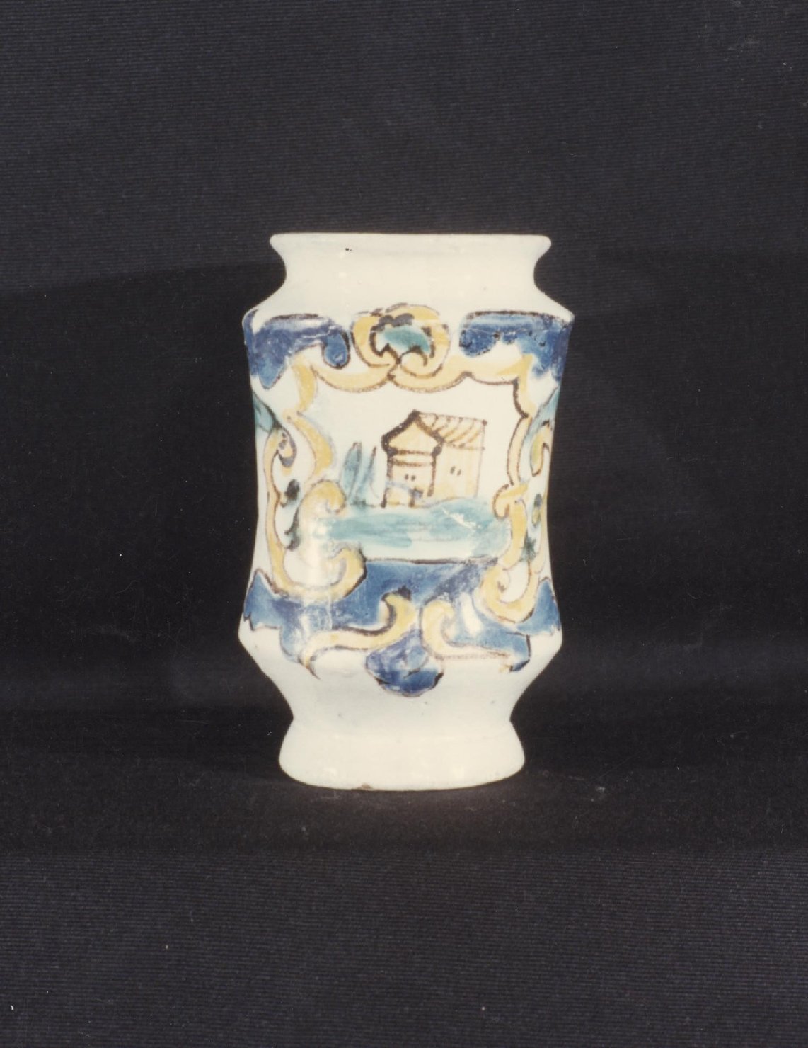 albarello - manifattura campana (fine/ meta' secc. XVIII-XIX)