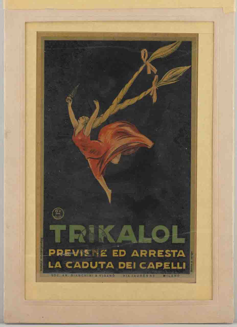 donna con lunghe trecce danza (locandina) di MAGA (prima metà sec. XX)